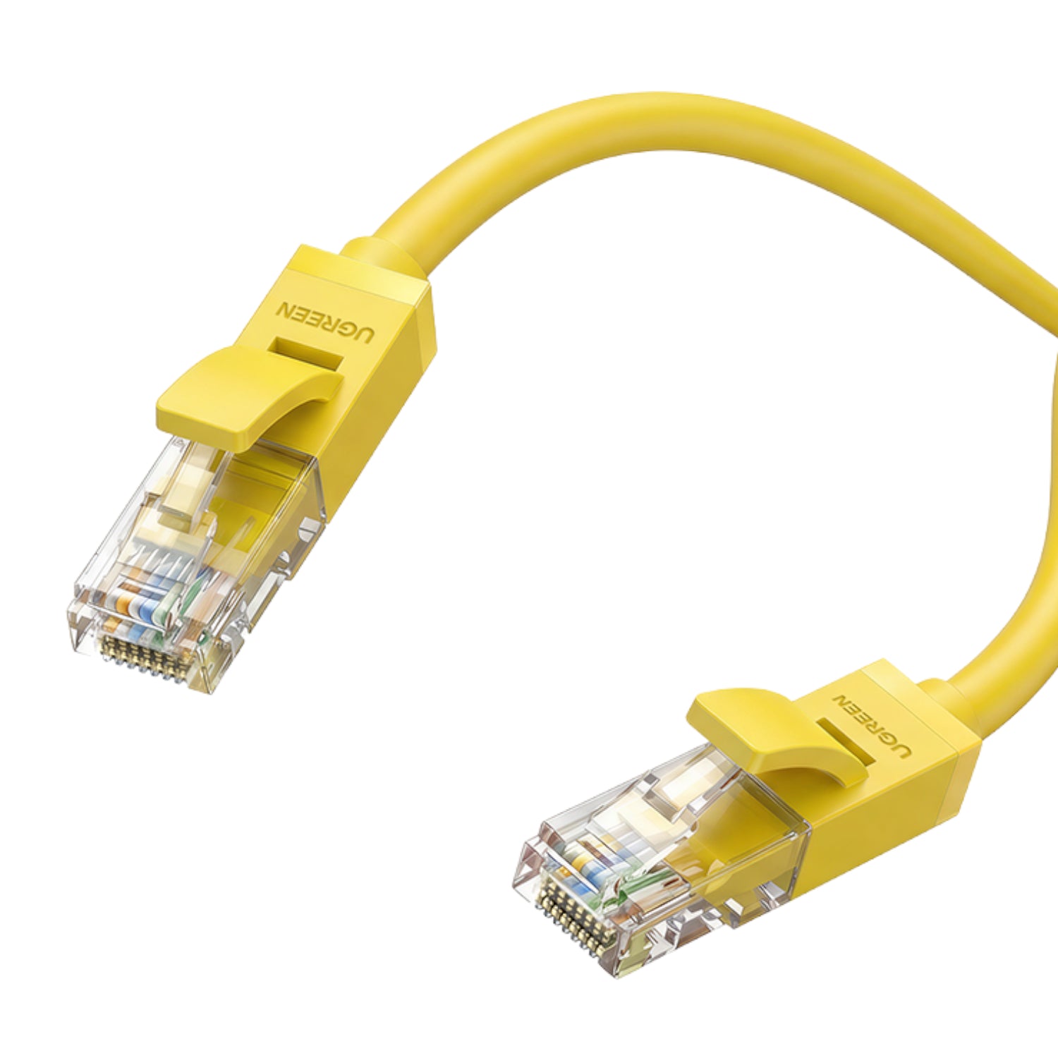 Ugreen RJ45 CAT6 2m LAN Network Cable – (1Gbps, 250MHz) – Yellow - alternate product view 2