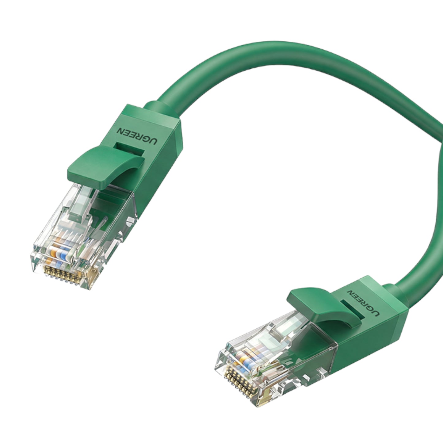Ugreen RJ45 CAT6 2m LAN Network Cable - (1Gbps, 250MHz) – Green - alternate product view 2