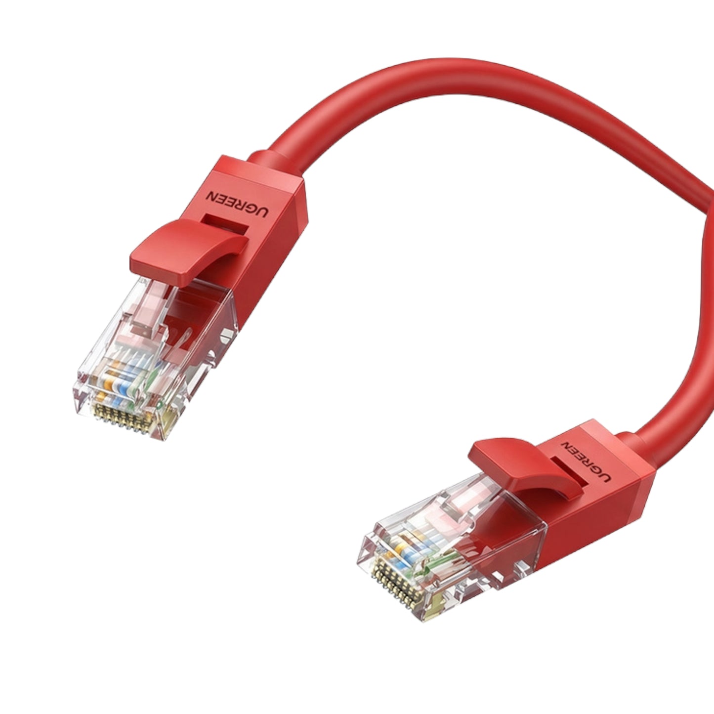 Ugreen RJ45 CAT6 Ethernet 0.5m LAN Network Cable -Red (1Gbps, 250MHz) - alternate product view 2