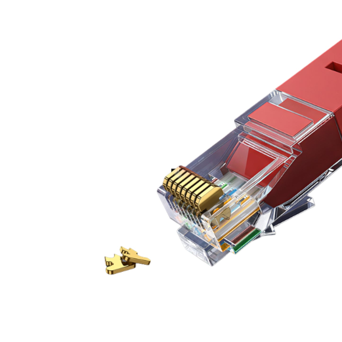 Ugreen RJ45 CAT6 Ethernet 0.5m LAN Network Cable -Red (1Gbps, 250MHz) - alternate product view 4