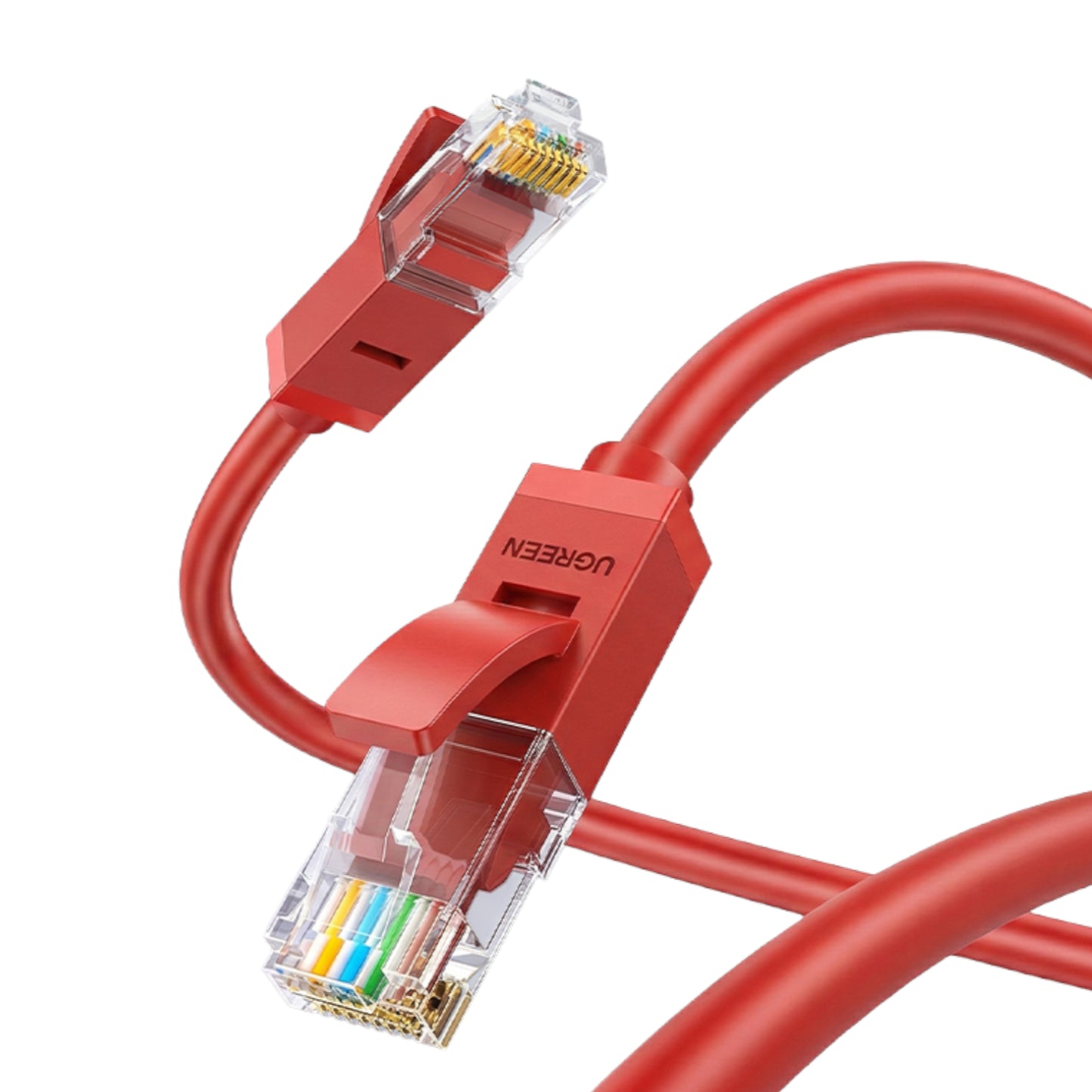 Ugreen RJ45 CAT6 Ethernet 0.5m LAN Network Cable -Red (1Gbps, 250MHz) - alternate product view 3