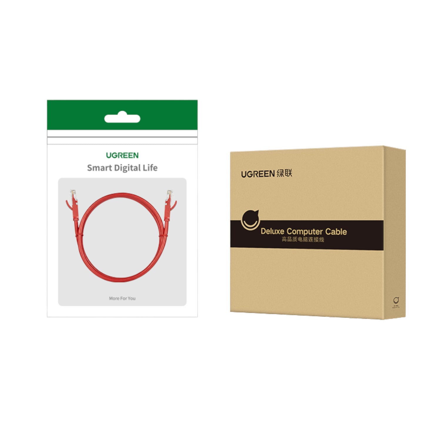 Ugreen RJ45 CAT6 Ethernet 0.5m LAN Network Cable -Red (1Gbps, 250MHz) - alternate product view 5