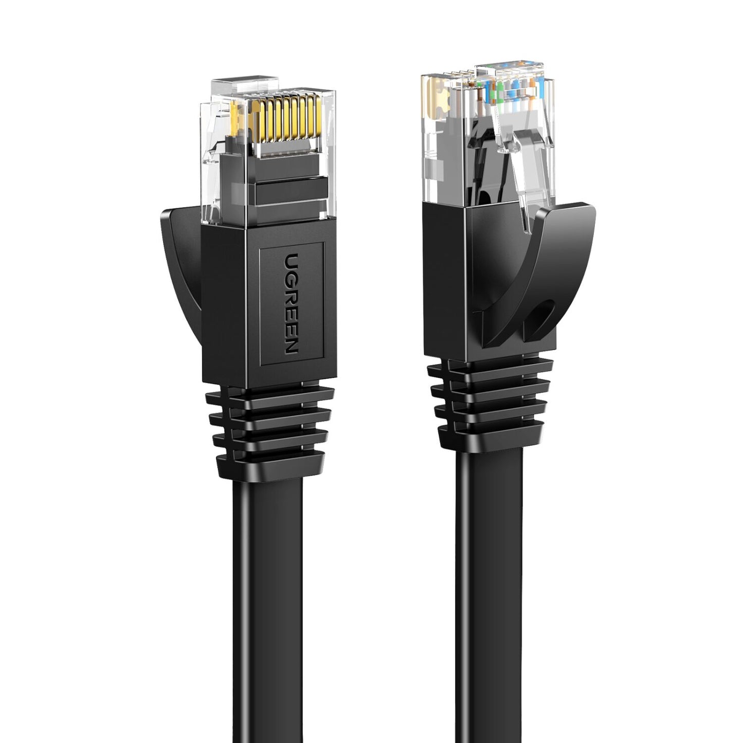 Ugreen NW102 Cat6 U/UTP Flat Ethernet Cable 20m - Black - alternate product view 2