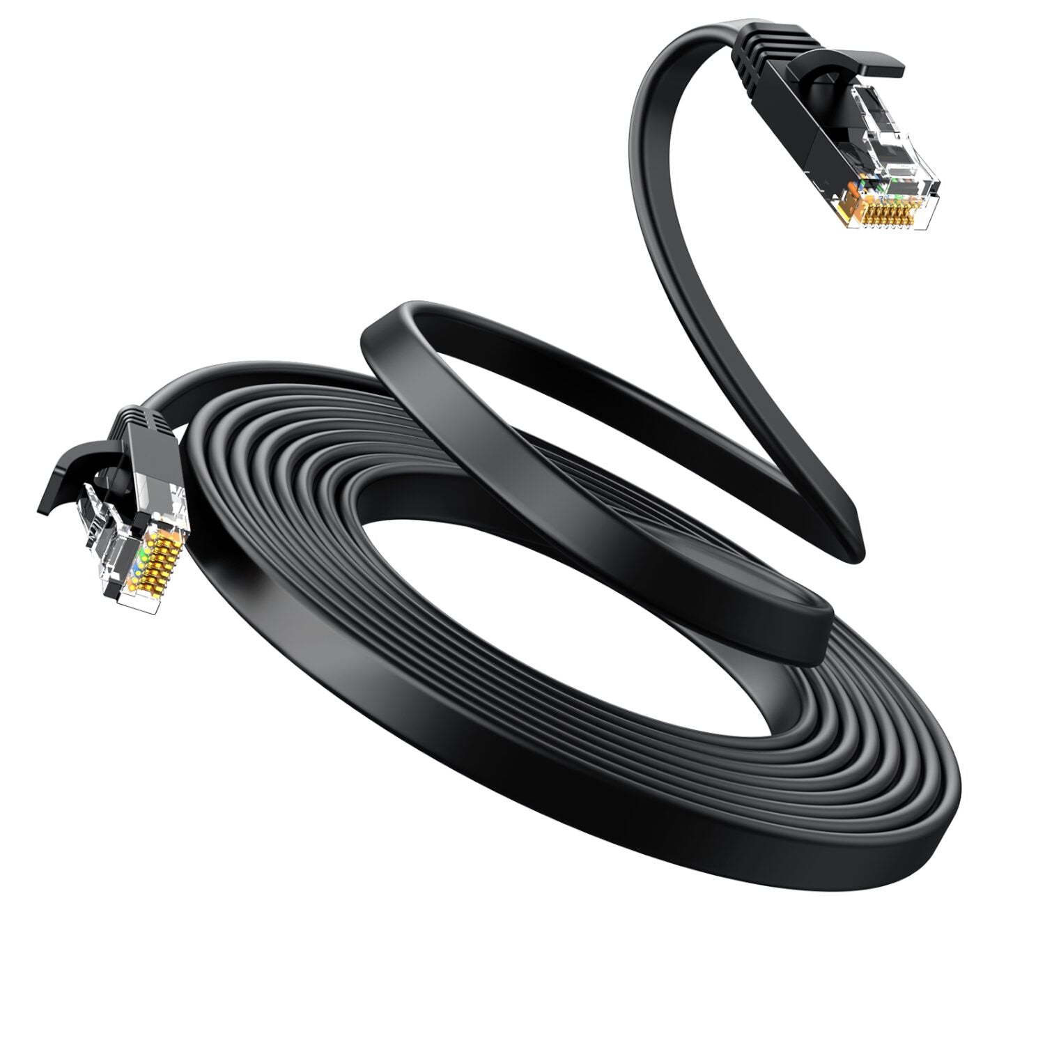 Ugreen NW102 Cat6 U/UTP Flat Ethernet Cable 20m - Black - alternate product view 3