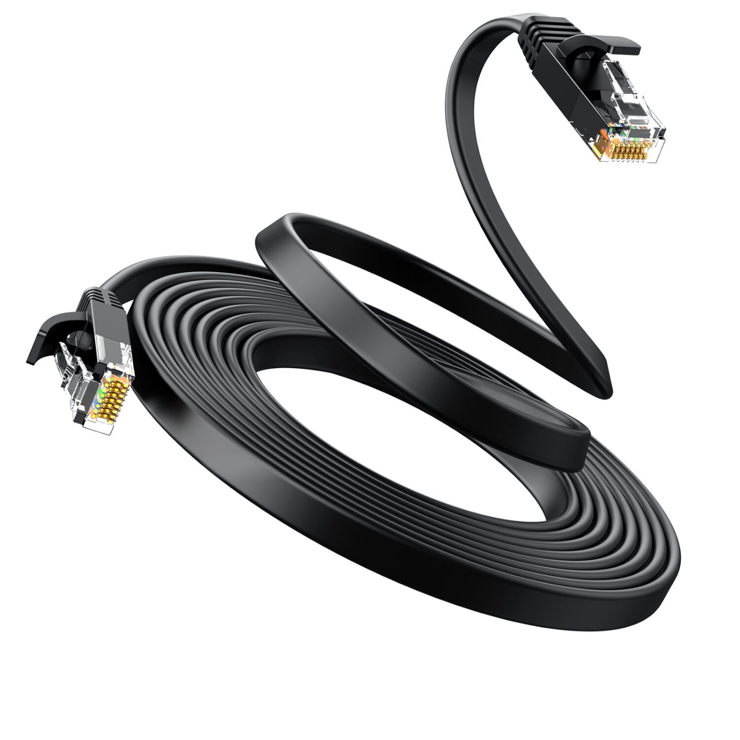Ugreen NW102 Cat6 U/UTP Flat Ethernet Cable 2m - Black - alternate product view 3