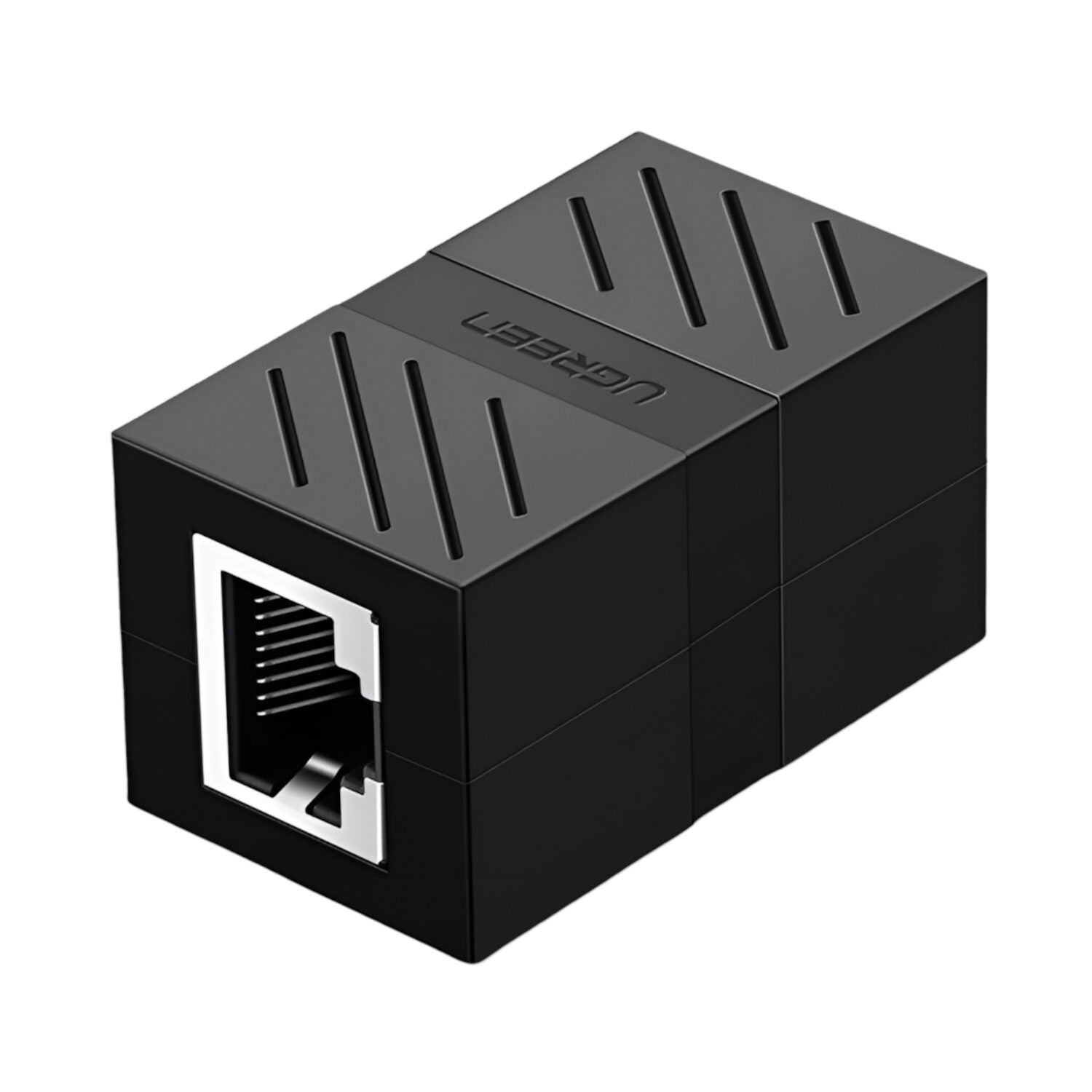 Ugreen RJ45 1Gbps Ethernet Cable Extender Adapter - Black - alternate product view 2