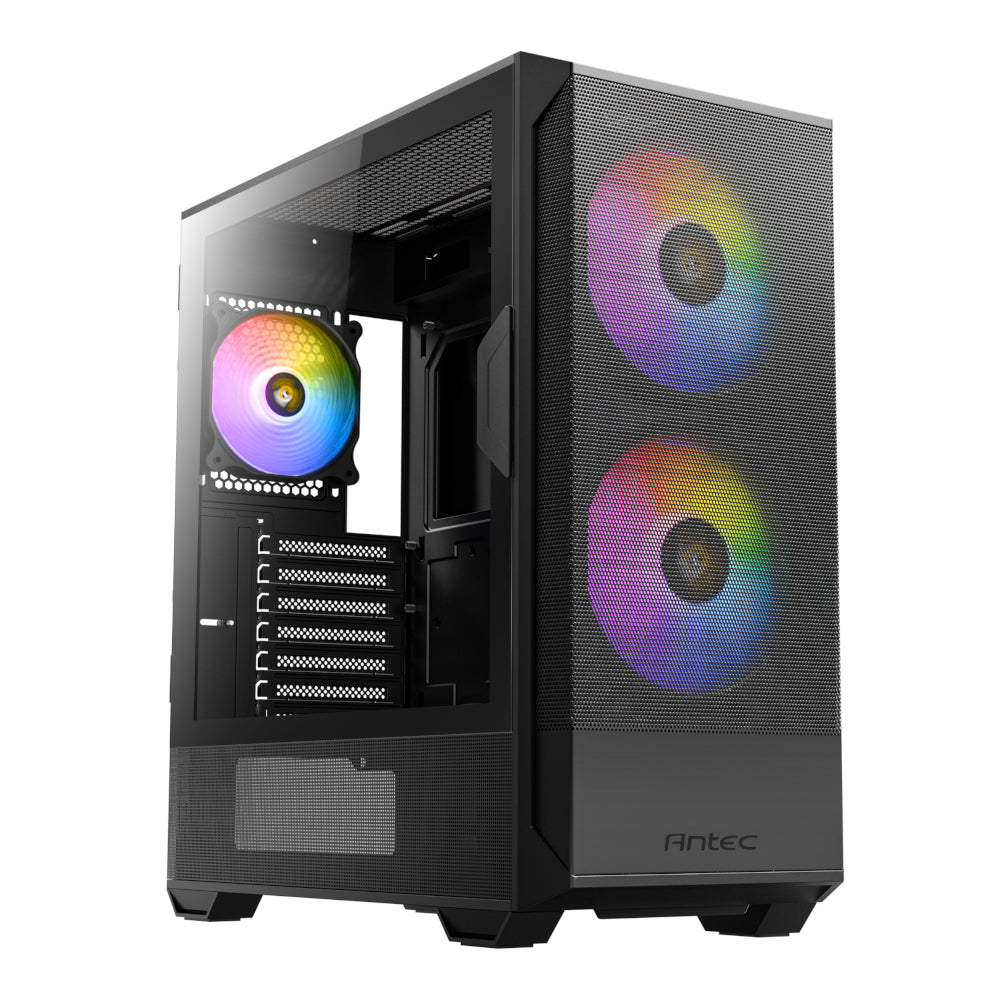 Antec NX416L ATX - Micro-ATX - ITX ARGB Mid-Tower Gaming Chassis - Black