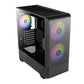 Antec NX416L ATX - Micro-ATX - ITX ARGB Mid-Tower Gaming Chassis - Black - alternate product view 5