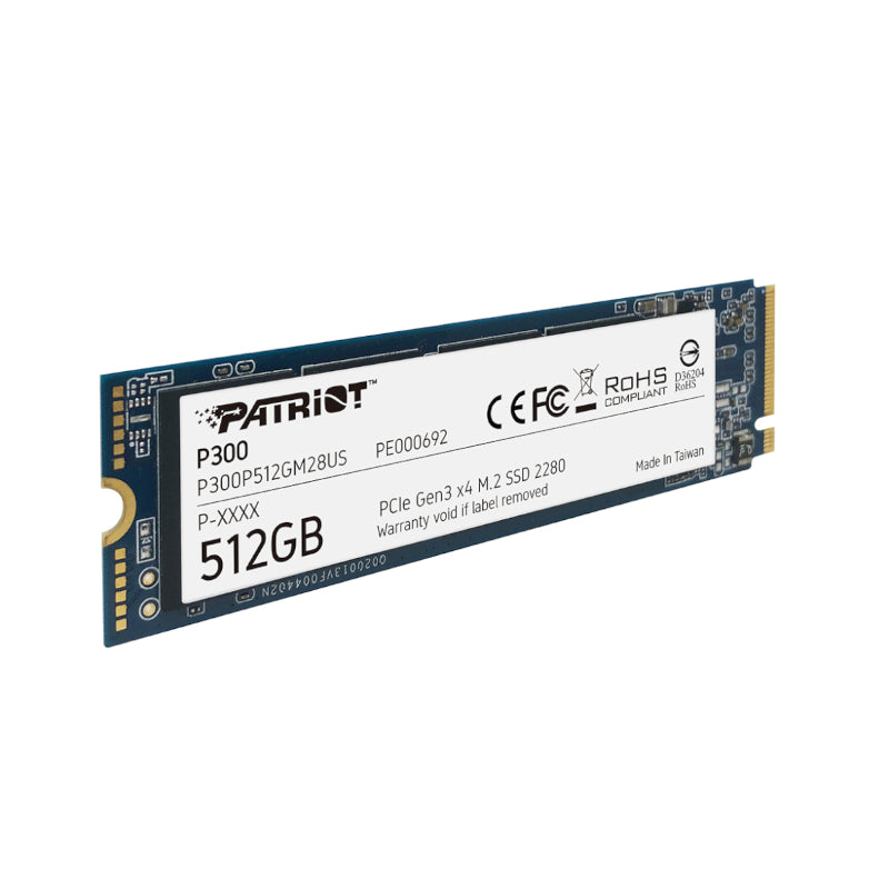 Patriot P300 512GB M.2 PCIe NVMe SSD - alternate product view 3