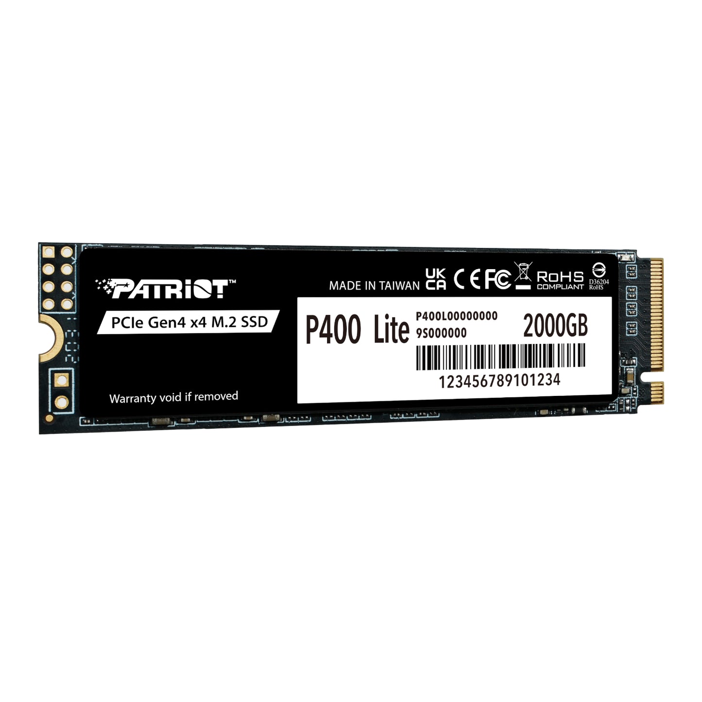 Patriot P400 Lite 2TB M.2 PCIe Gen 4 x4 NVMe SSD - alternate product view 2
