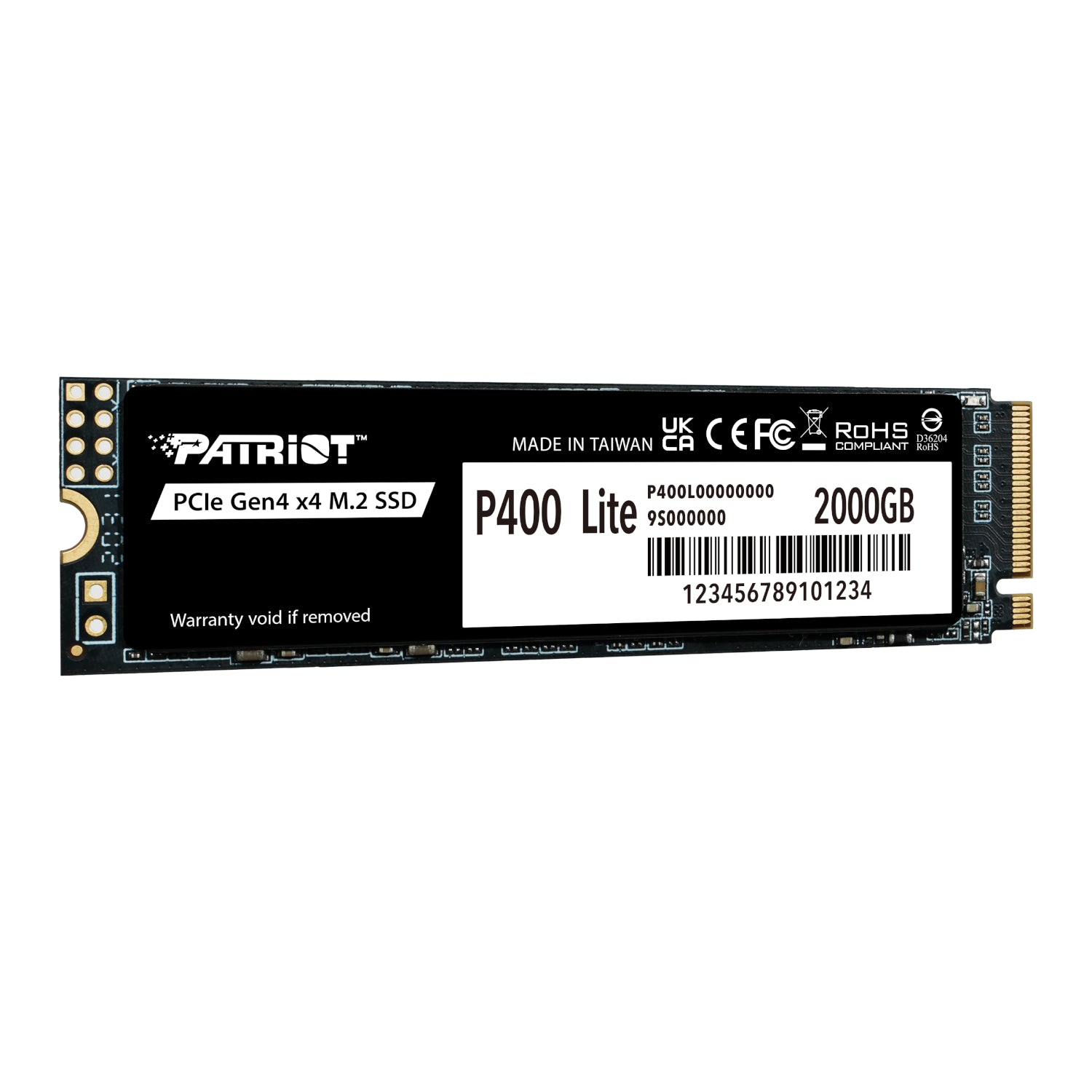 Patriot P400 Lite 2TB M.2 PCIe Gen 4 x4 NVMe SSD - alternate product view 2