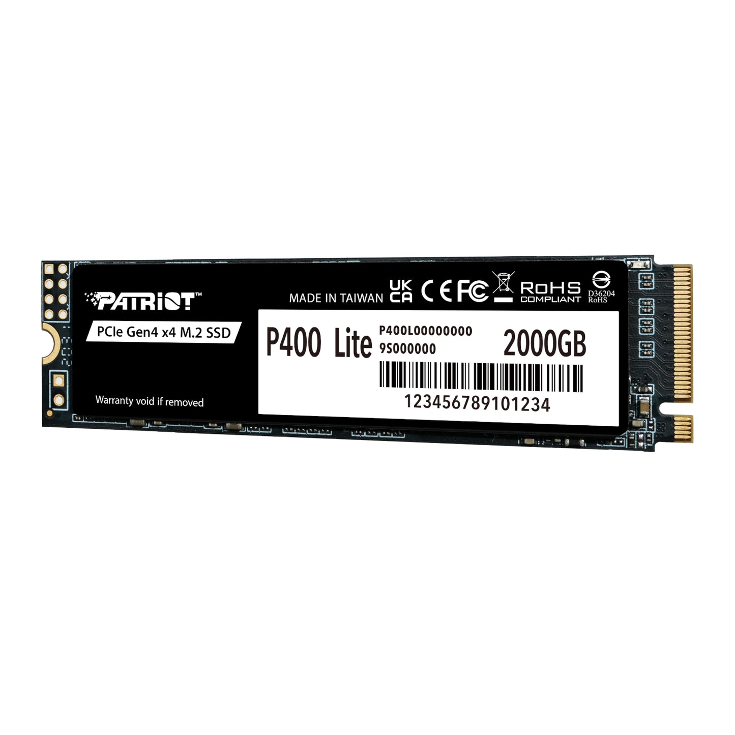 Patriot P400 Lite 2TB M.2 PCIe Gen 4 x4 NVMe SSD - alternate product view 3