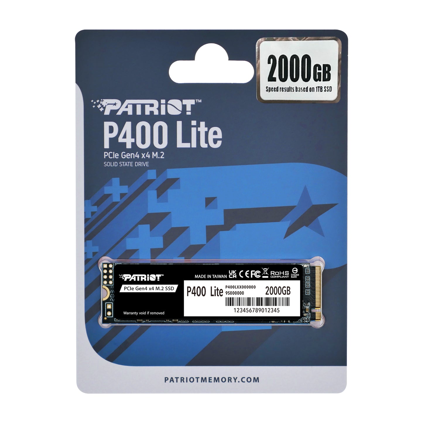 Patriot P400 Lite 2TB M.2 PCIe Gen 4 x4 NVMe SSD - alternate product view 4