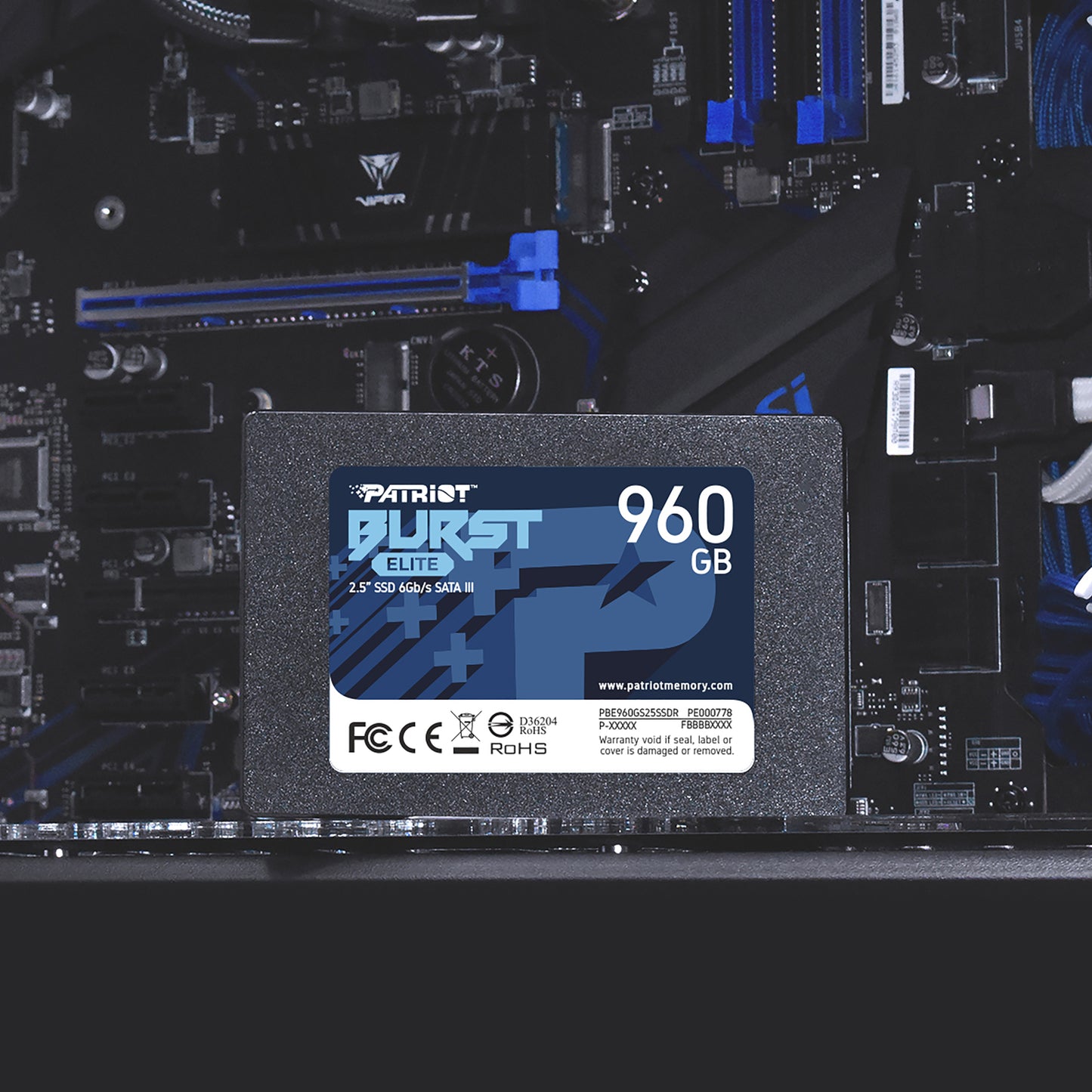 Patriot Burst Elite 960GB 2.5" SATA III SSD - alternate product view 4