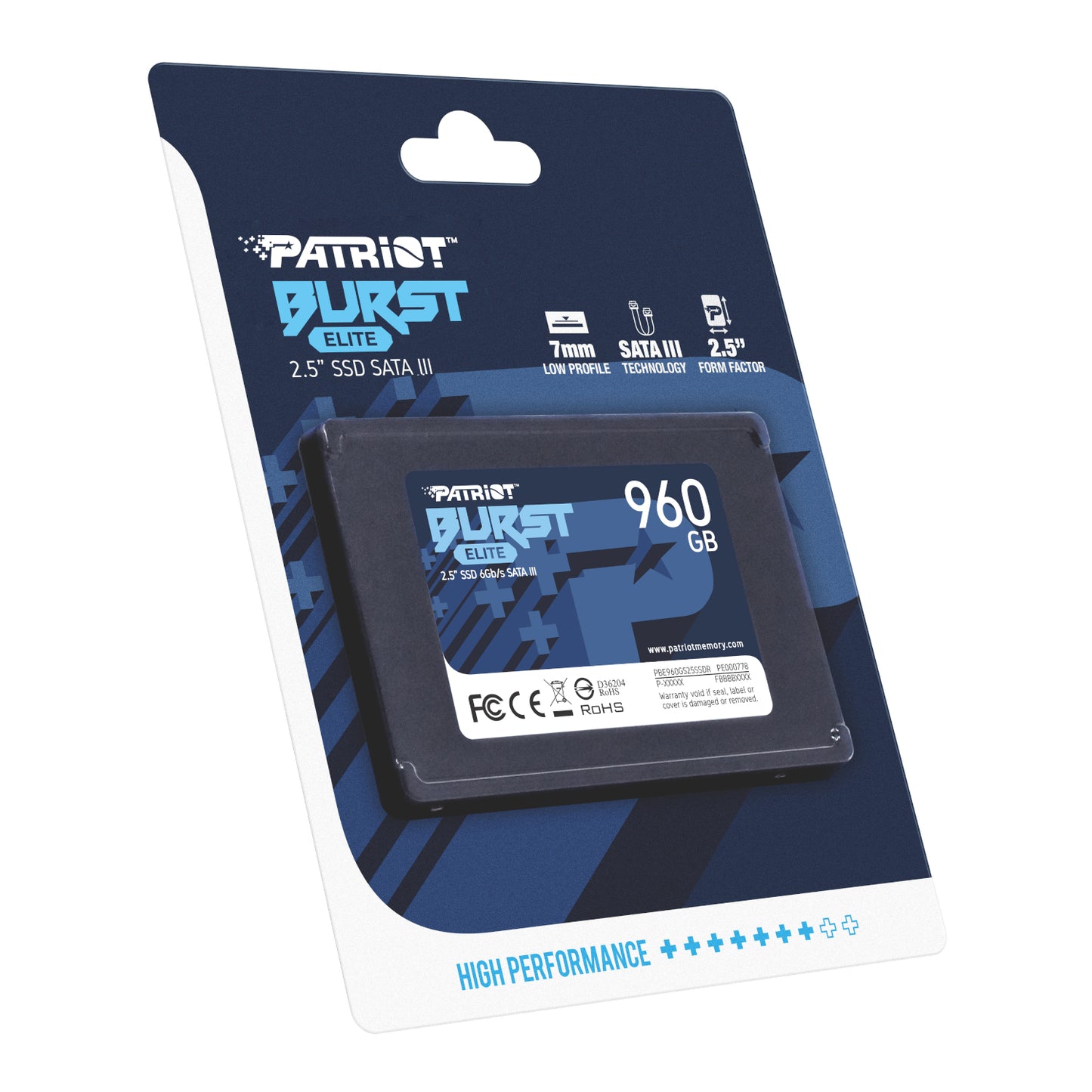 Patriot Burst Elite 960GB 2.5" SATA III SSD - alternate product view 5