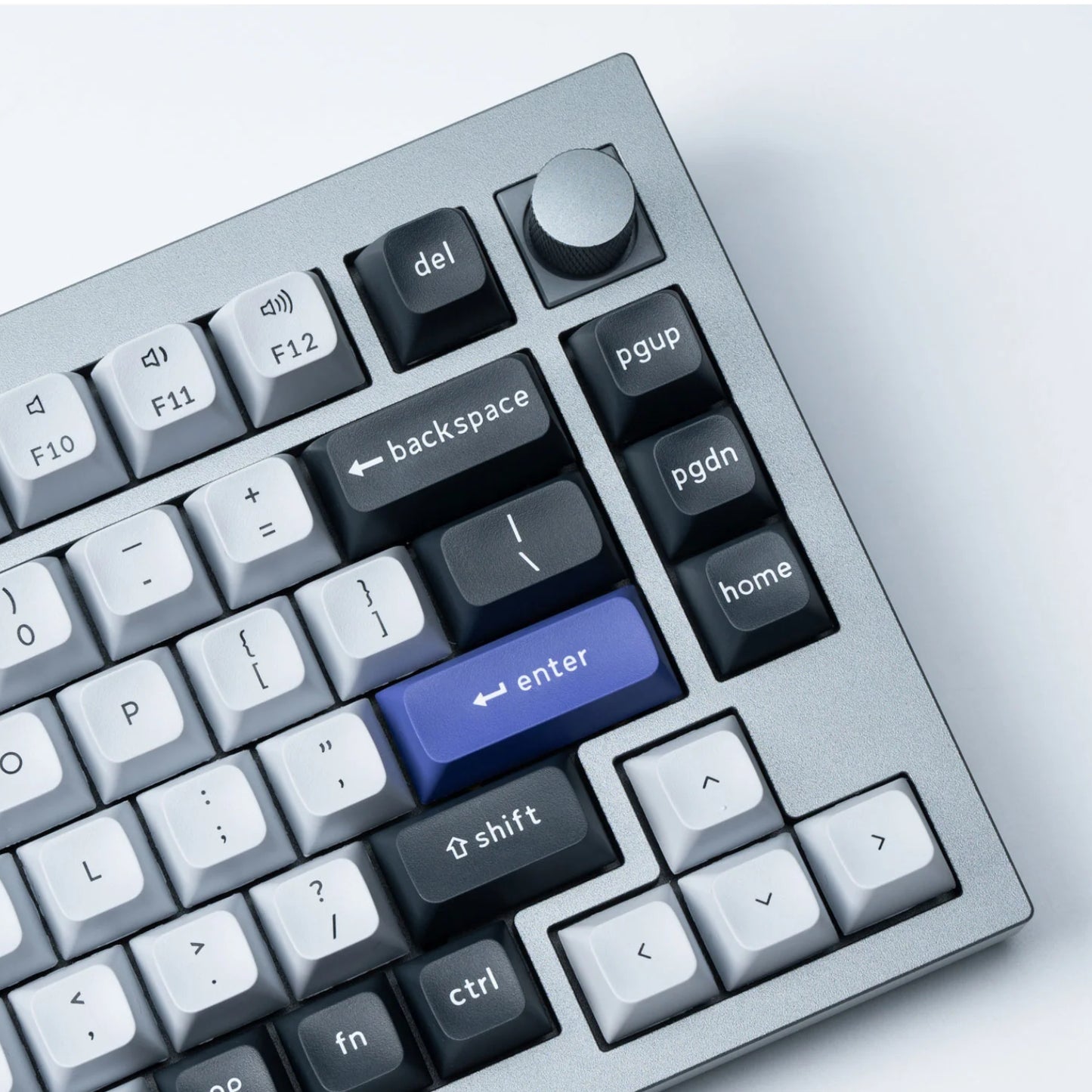 Keychron Double Shot KSA PBT Keycap Set - Dark Grey/White Smoke - alternate product view 2