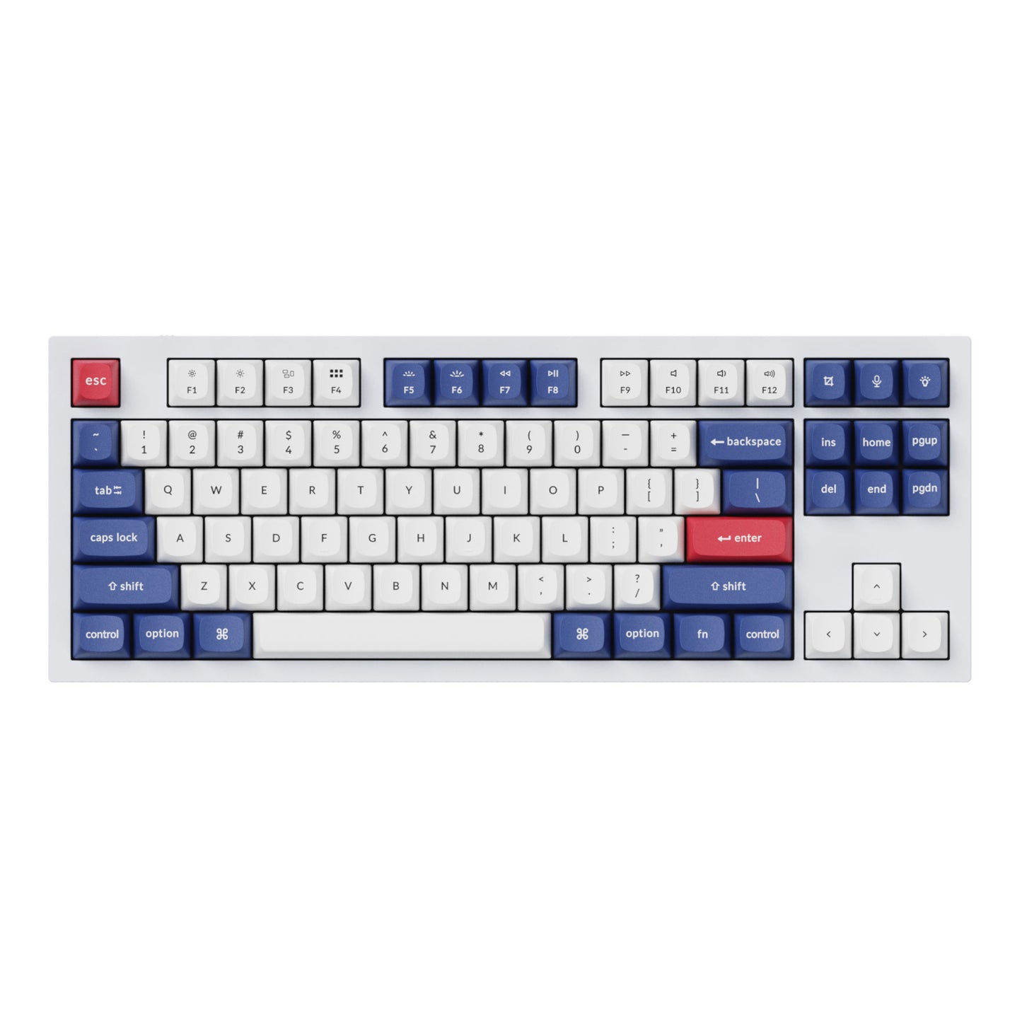 Keychron Double-Shot PBT OSA Keycap Set - Blue and White - alternate product view 3
