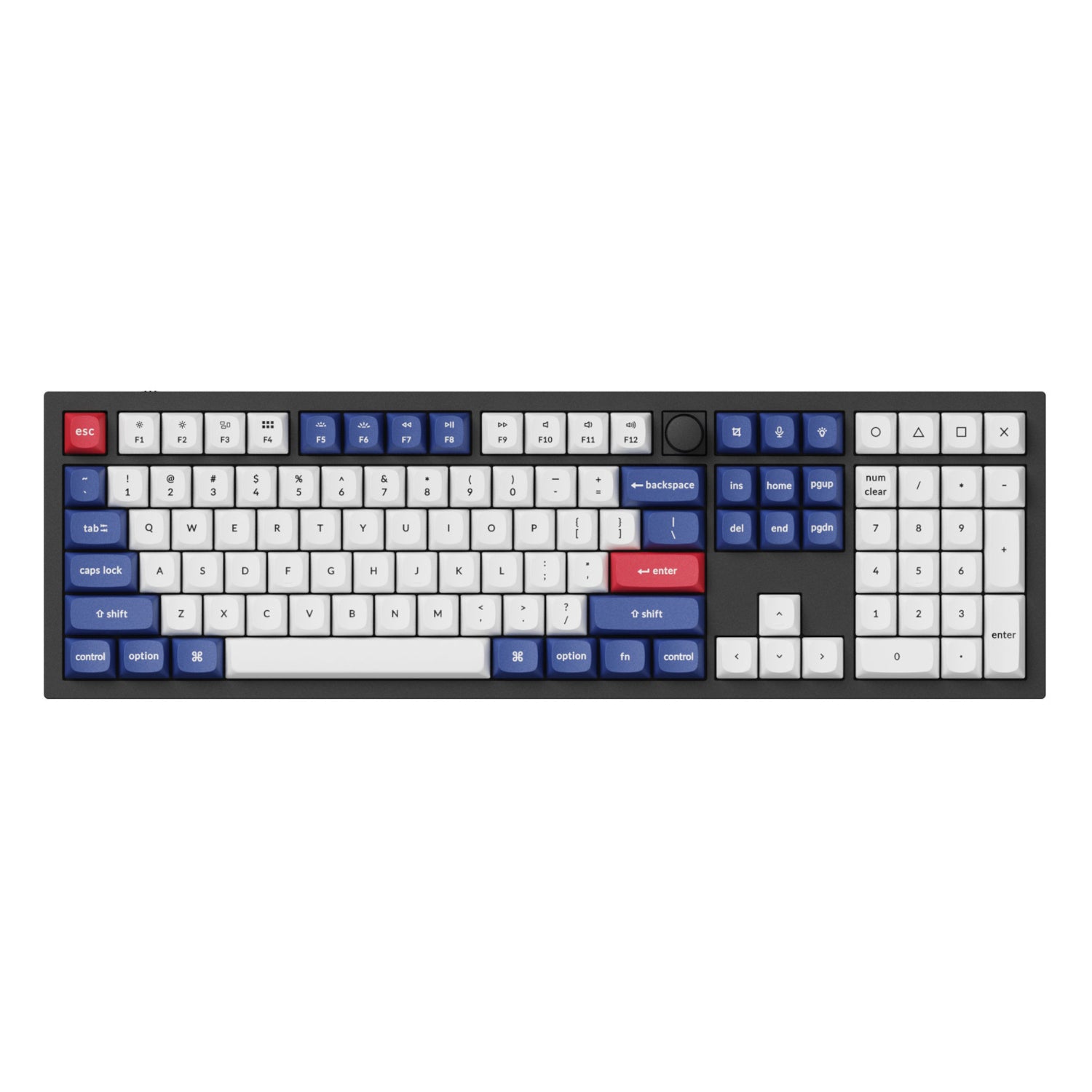 Keychron Double-Shot PBT OSA Keycap Set - Blue and White - alternate product view 5