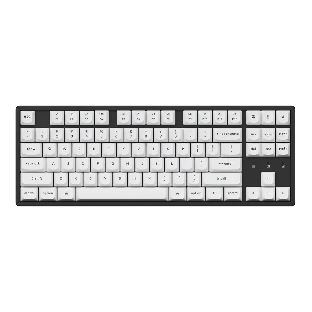 Keychron Double Shot PBT OSA Full Keycap Set - Black/White - alternate product view 4
