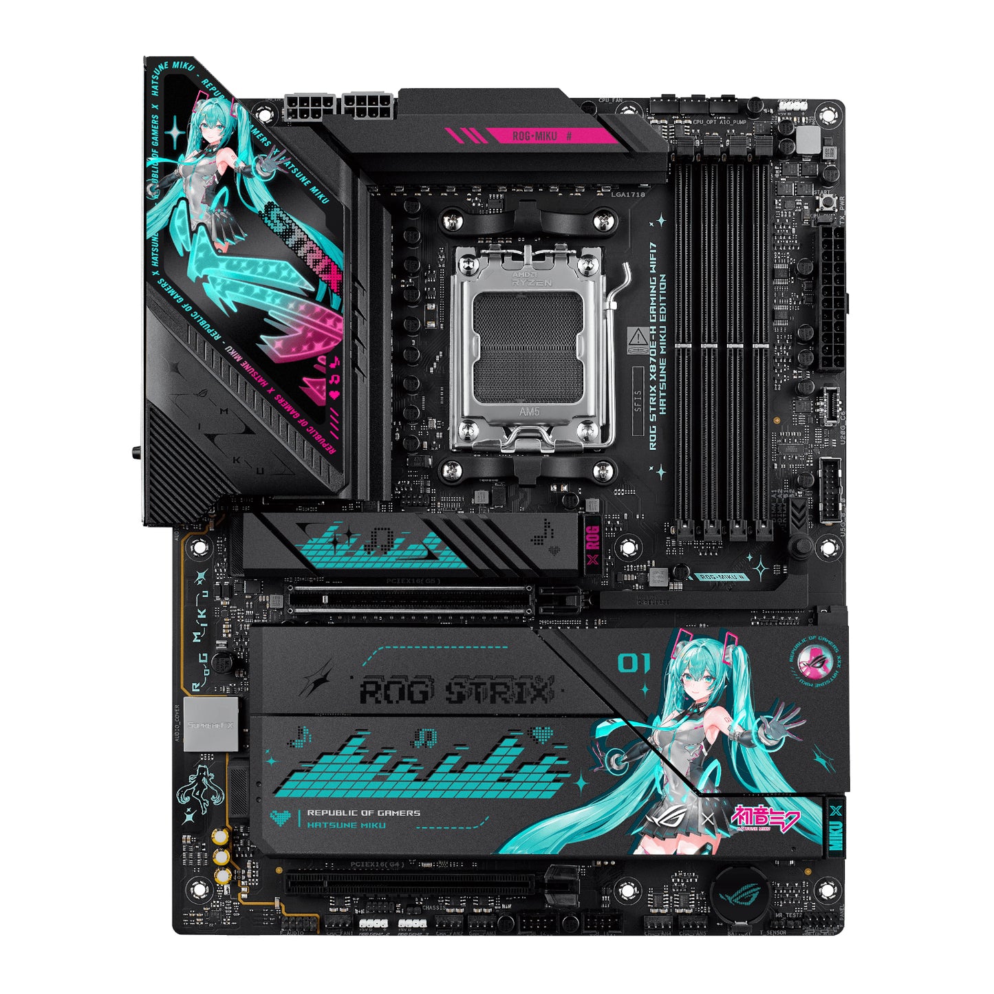 PCBuilder Ryzen 7 9800X3D ASUS X MIKU Windows 11 Gaming PC - alternate product view 12