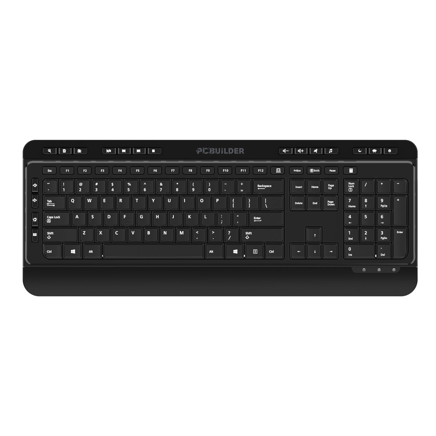 PCBuilder ALPHA Silent Wireless Keyboard and Mouse Combo - alternate product view 3