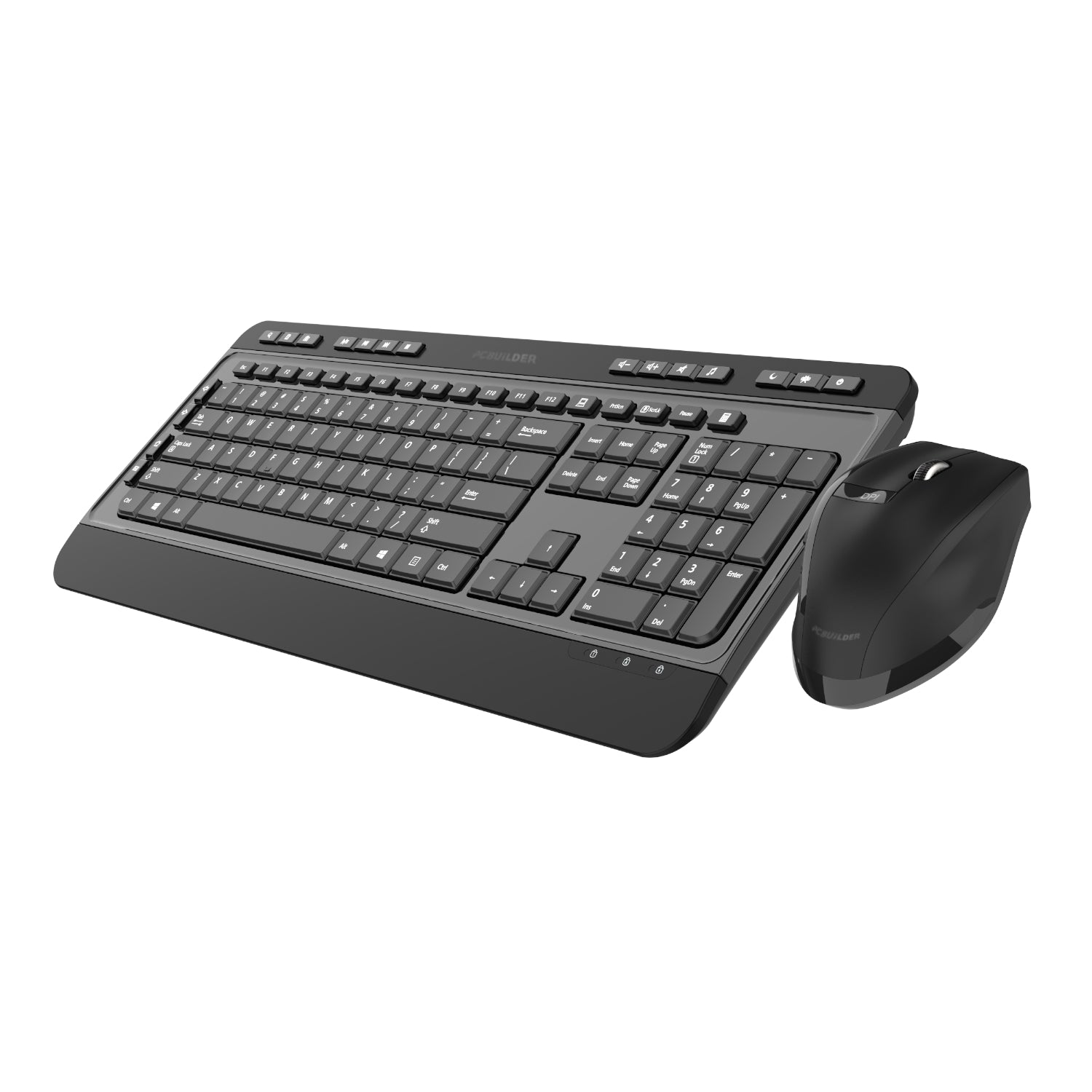PCBuilder ALPHA Silent Wireless Keyboard and Mouse Combo - alternate product view 5