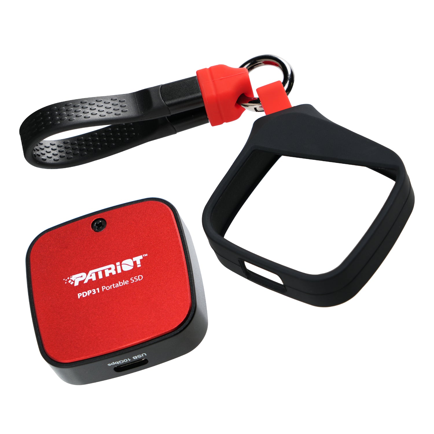 Patriot PDP31 500GB Type-C Portable SSD - Red / Black - alternate product view 4