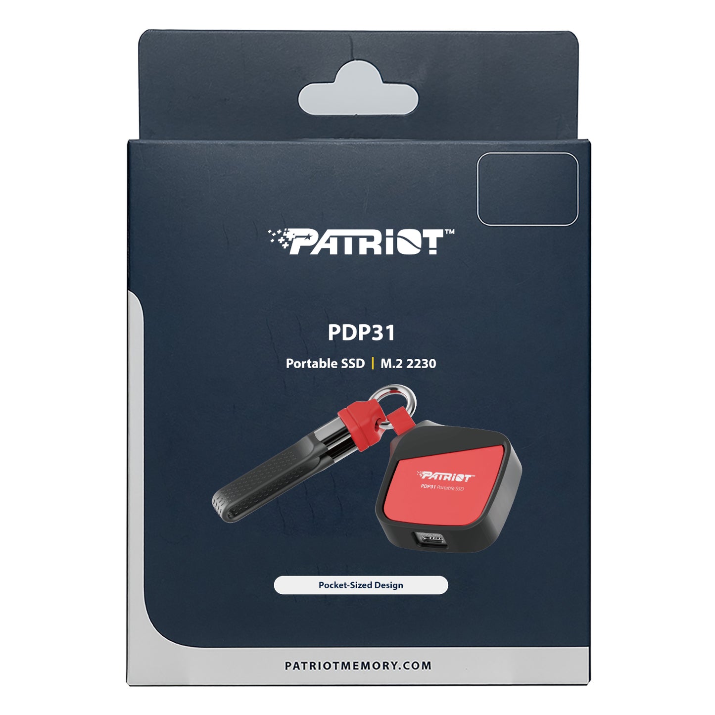 Patriot PDP31 500GB Type-C Portable SSD - Red / Black - alternate product view 5
