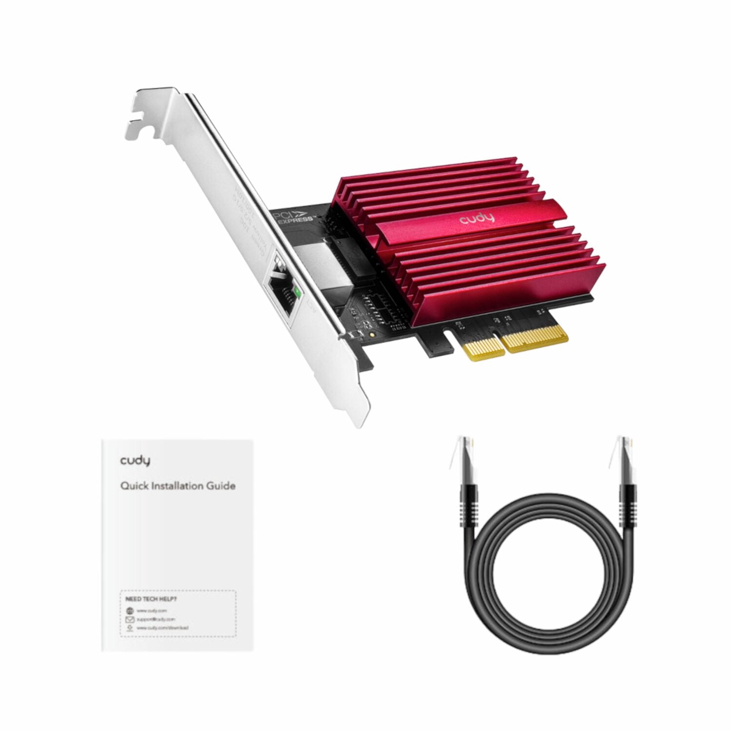 Cudy PE10G Network Adapter - 10Gbps, PCI Express - alternate product view 3