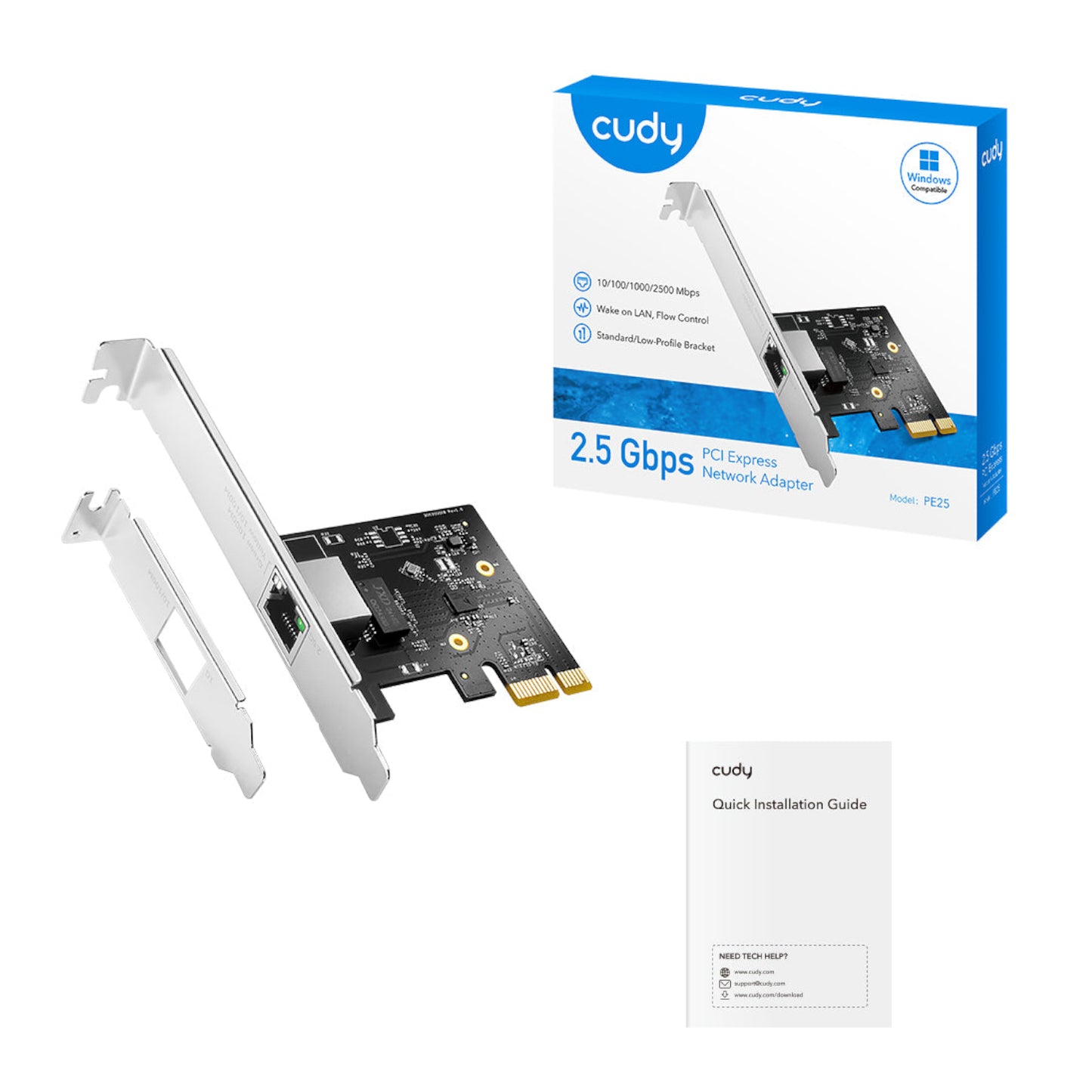 Cudy 2.5Gbps PCI-E Ethernet Adapter - alternate product view 4