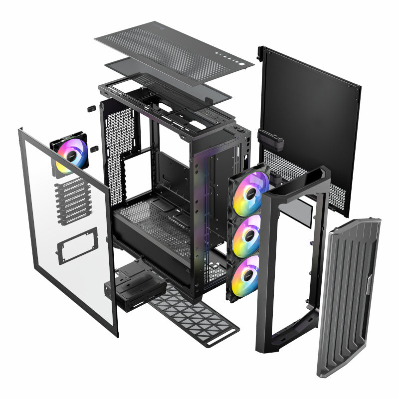 Antec Performance FT1 E-ATX / ATX / M-ATX - ITX ARGB Full-Tower Gaming Chassis - Black - alternate product view 21