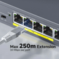 Cudy 4 Port Gigabit PoE 1x PoE Input 60W Switch - alternate product view 3