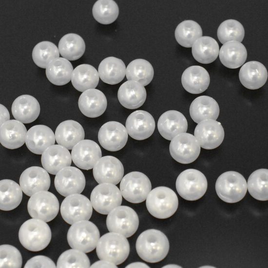 Plastic Pearls - 10 Mm WHITE