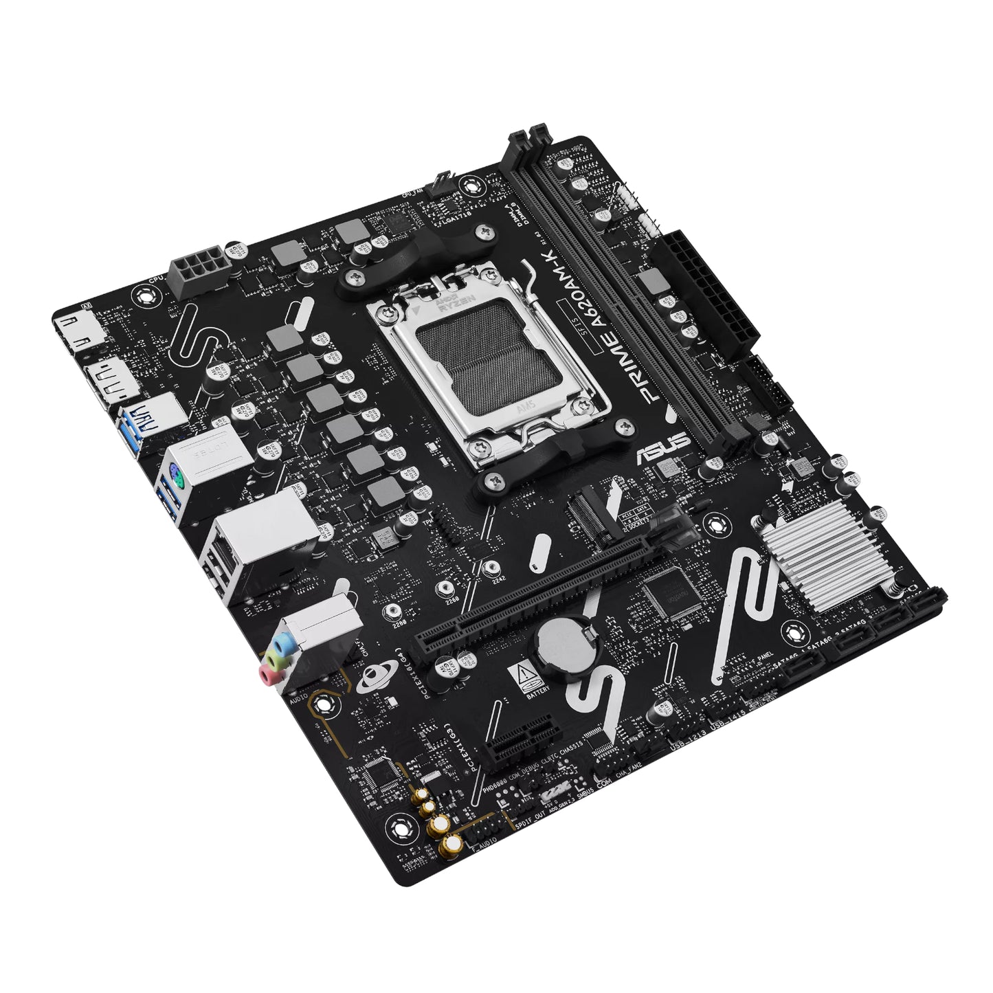 ASUS PRIME A620AM-K AM5 M-ATX Motherboard - alternate product view 4