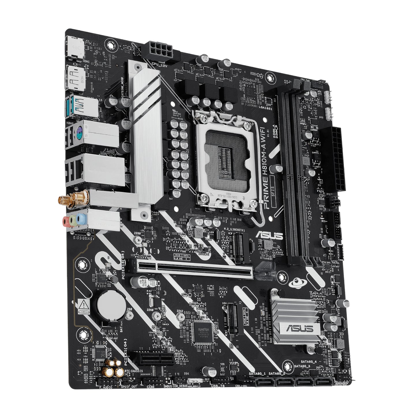 ASUS PRIME H810M-A WIFI LGA1851 Micro ATX Motherboard - alternate product view 3
