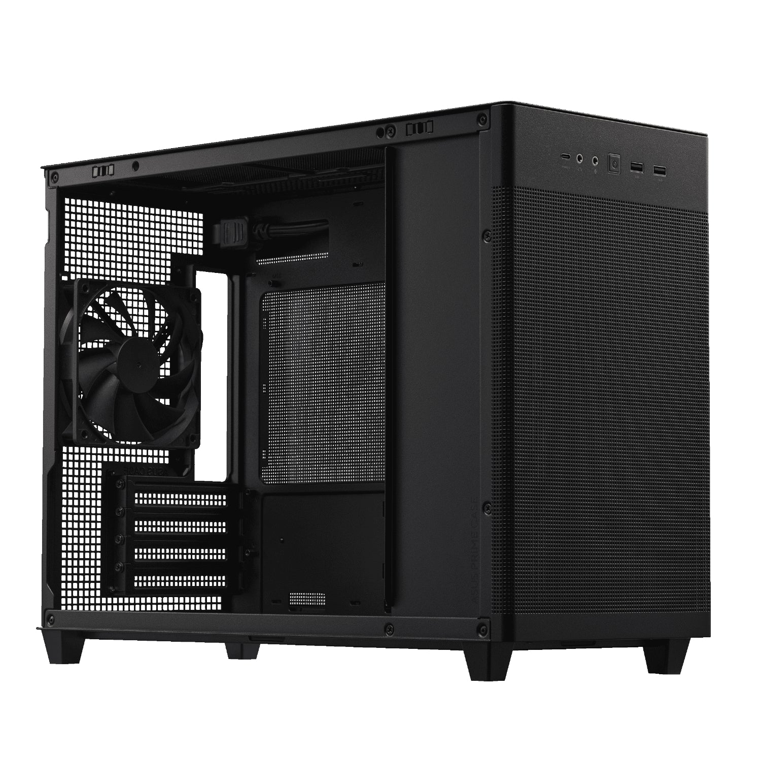 ASUS Prime AP201 Mesh MicroATX Chassis - Black - alternate product view 4