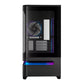 ASUS Prime AP202 ARGB Curved Tempered Glass Micro-ATX Chassis – Black - alternate product view 2