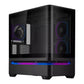 ASUS Prime AP202 ARGB Curved Tempered Glass Micro-ATX Chassis – Black - alternate product view 3