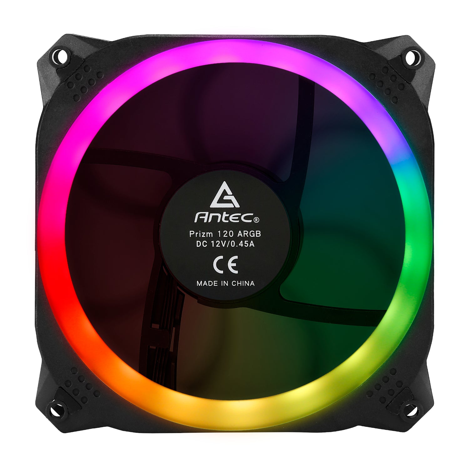 Antec Prizm 120 ARGB Case Fan 5 Pack + Controller - Black - alternate product view 4