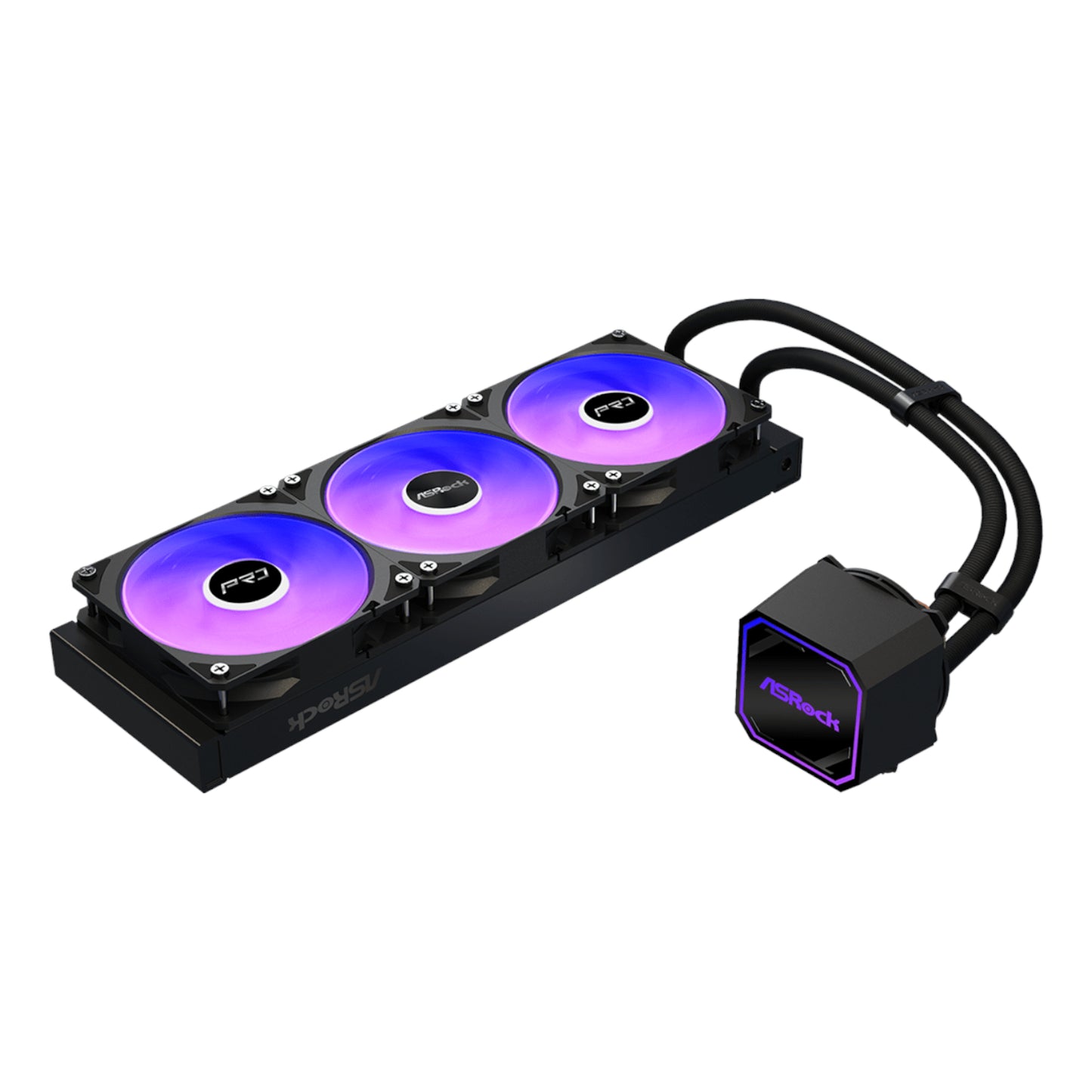 ASRock PRO 360 ARGB All-in-one Liquid CPU Cooler - Black - alternate product view 4