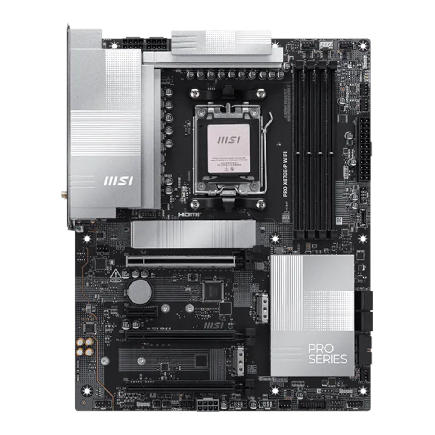 MSI PRO X870E-P WIFI AM5 ATX Motherboard - alternate product view 2