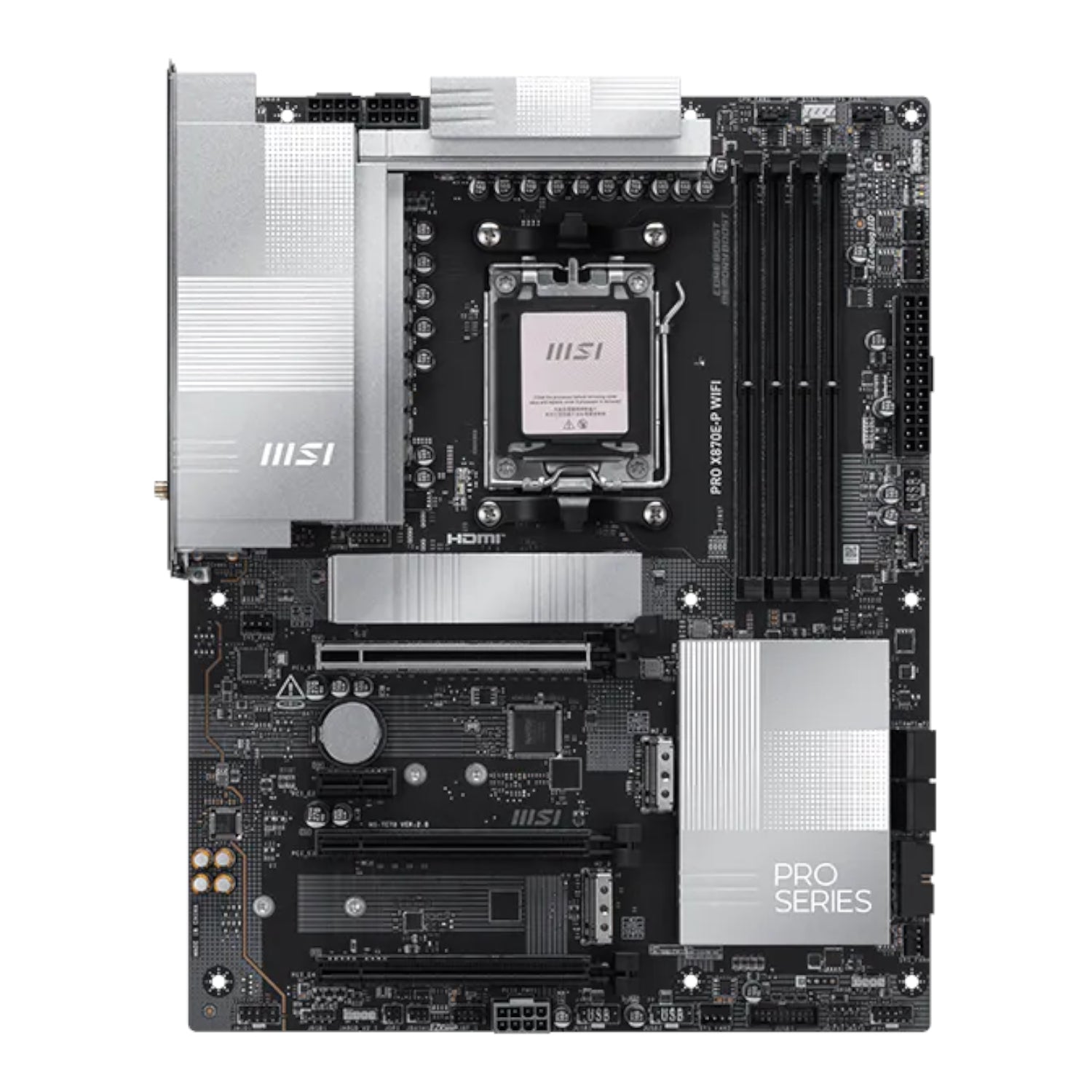 MSI PRO X870E-P WIFI AM5 ATX Motherboard - alternate product view 2