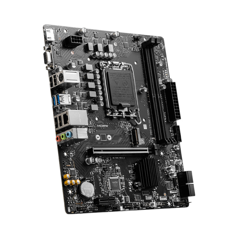 MSI PRO B760M-E DDR4 Intel LGA1700 mATX Motherboard - alternate product view 4