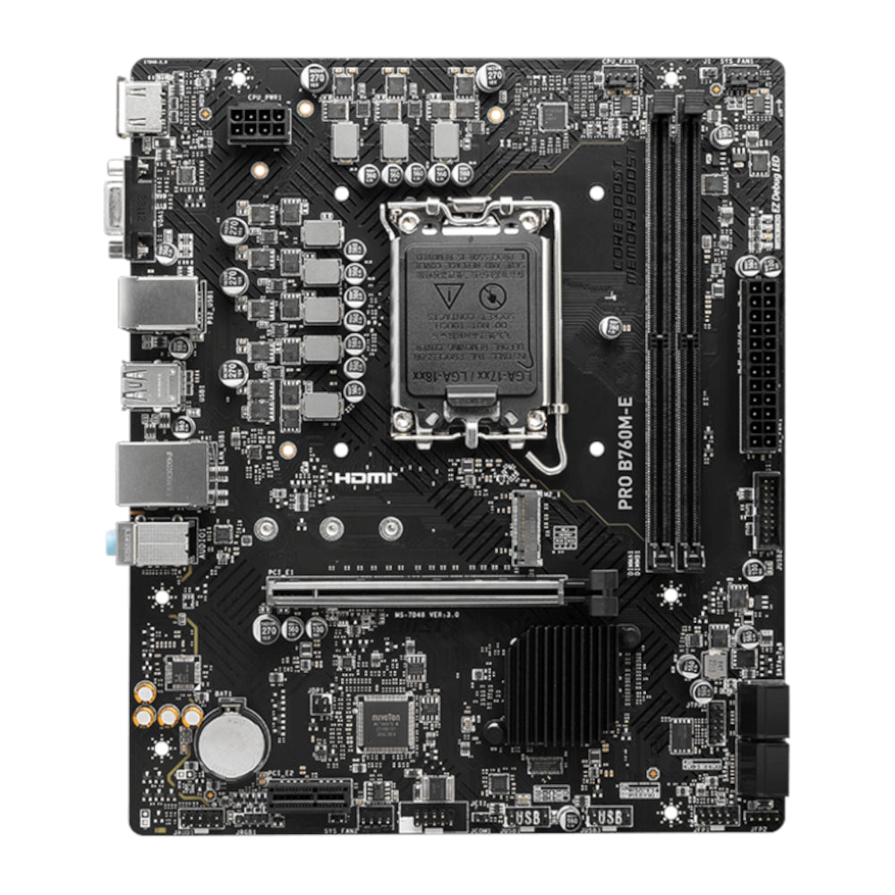 MSI B760M-E PRO DDR5 LGA1700 M-ATX Motherboard - alternate product view 2