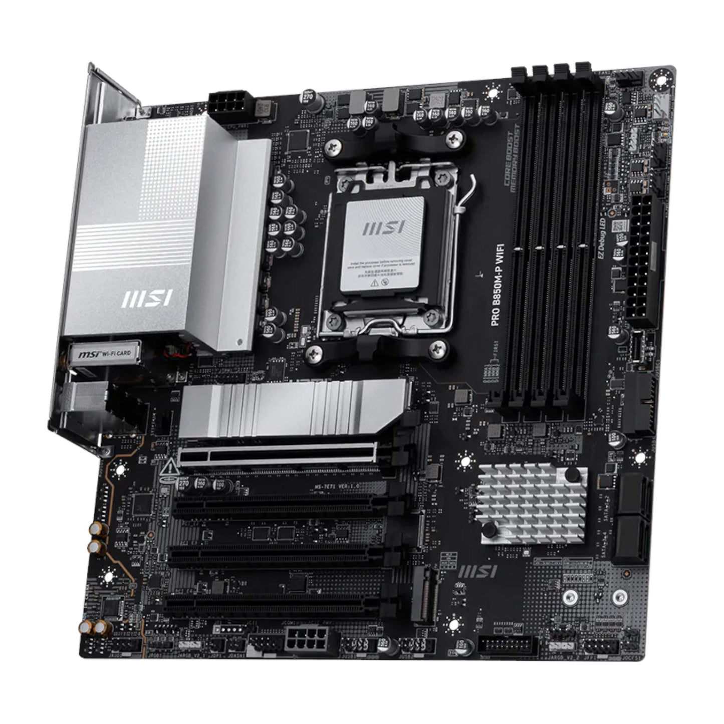 MSI PRO B850M-P WIFI AM5 mATX Motherboard - alternate product view 3