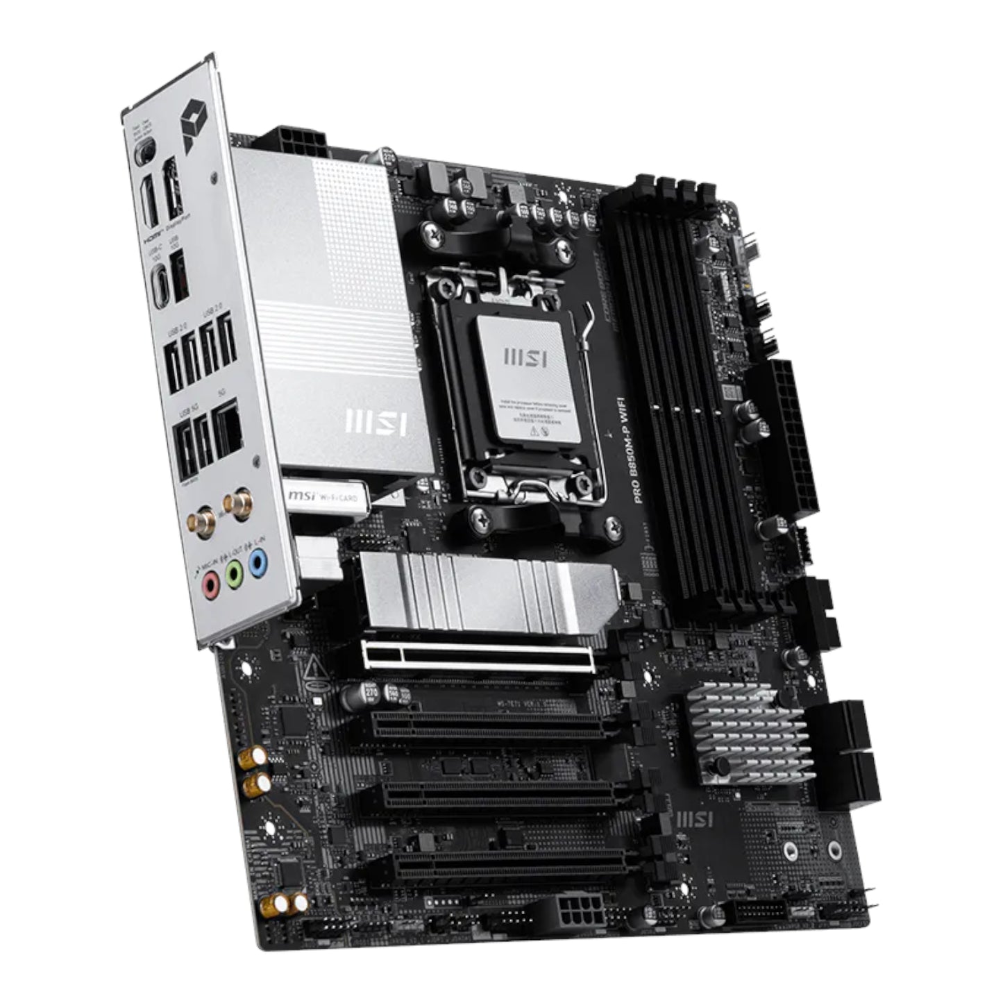 MSI PRO B850M-P WIFI AM5 mATX Motherboard - alternate product view 4