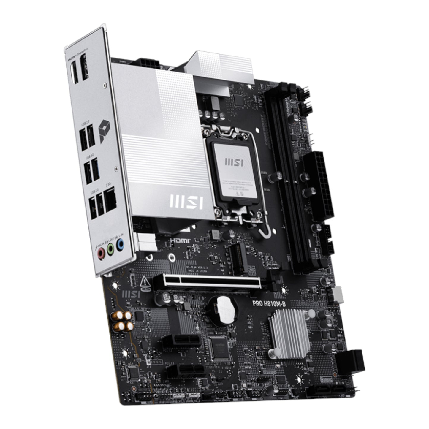 MSI H810M-B PRO LGA1851 M-ATX DDR5 Motherboard - alternate product view 3