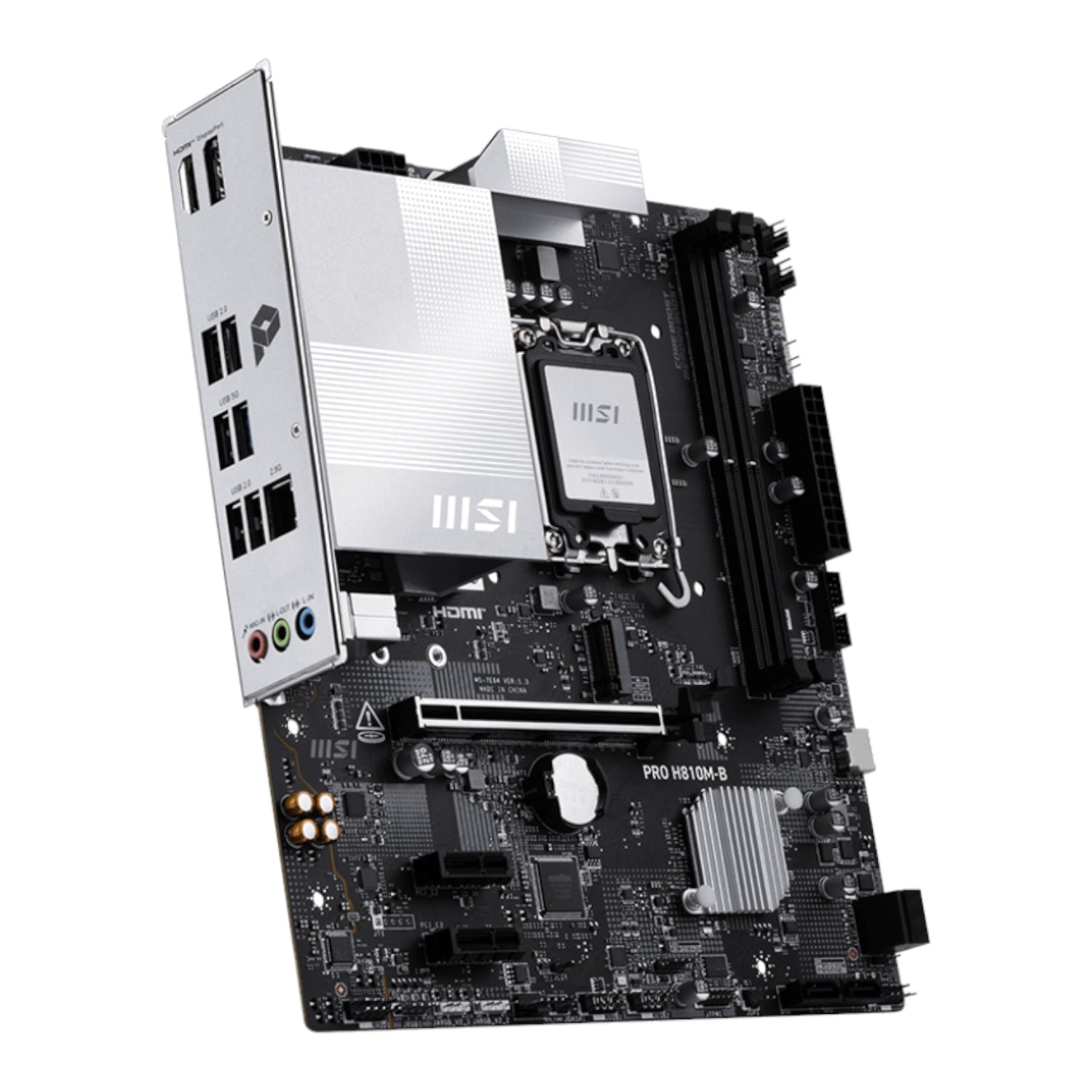 MSI H810M-B PRO LGA1851 M-ATX DDR5 Motherboard - alternate product view 3