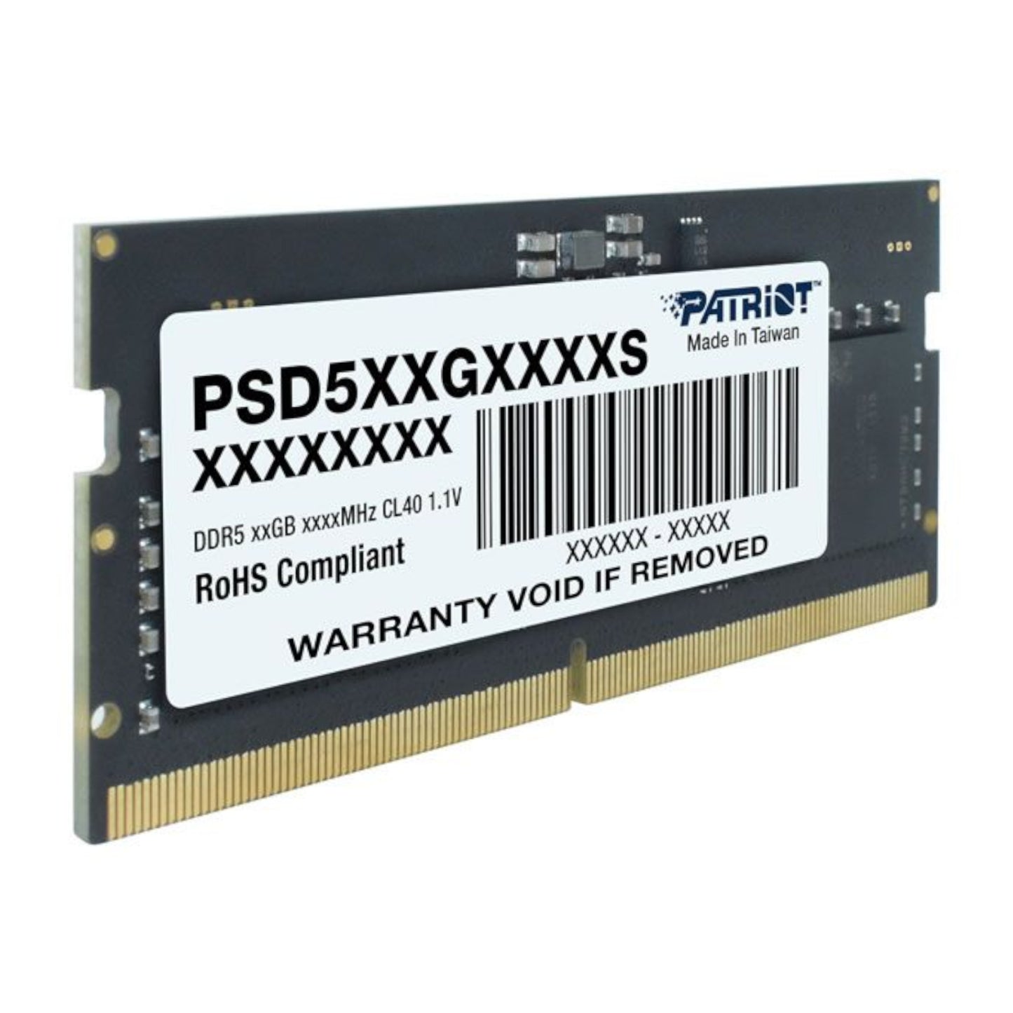 Patriot Signature Line DDR5 16GB 4800MHz Single Rank SODIMM Notebook Memory - alternate product view 4