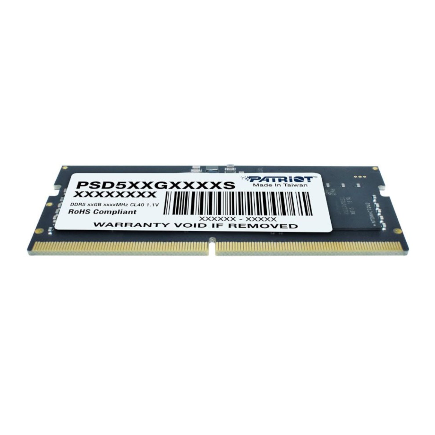 Patriot Signature Line DDR5 8GB 4800MHz Single Rank SODIMM Notebook Memory - alternate product view 3